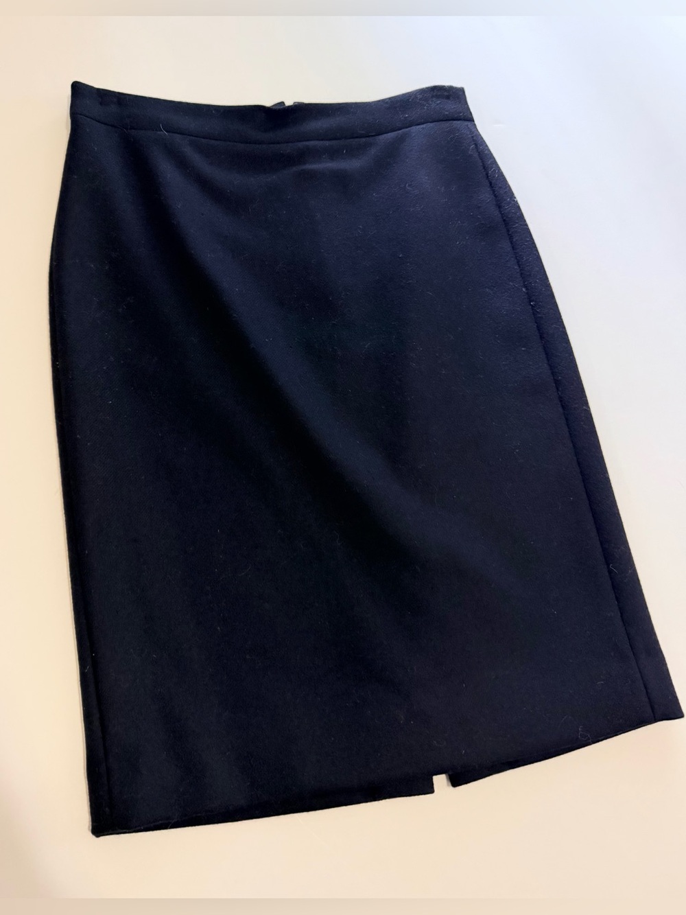 Vintage J-Crew Classic Black WoolPencil Skirt - Women's Professional Knit